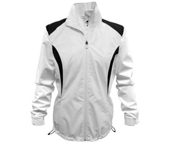 Women's Pinseeker Fashion Rain Jacket White/Black Medium