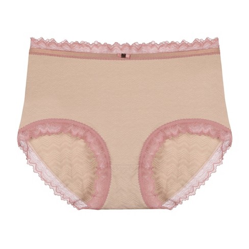 Agnes Orinda Women's High Waist Lace Trim Plus Size Cotton Brief Underwear  Panty Panties Light Pink X-small : Target