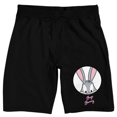 Looney Tunes Bugs Bunny Men s Black Graphic Sleep Shorts Target