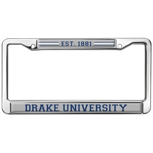 Drake Unversity School Logo Full Size Standard License Plate Metal Frame - 1 of 4