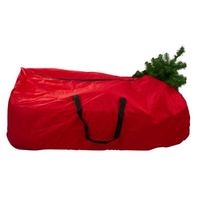 red artificial christmas tree