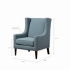 NicBex Polyester Accent Chair,Upholstered Living Room Chairs with High Backrest and Birch Legs,Modern Armchair,Accent Chairs for Living Room - 3 of 4