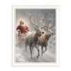 2Piece Vignette On The Eve of Christmas White Framed Wall Art for Living Room, Holiday Wall Art Print for Home Decor, Bedroom Wall Art by Jo Moulton - 4 of 4