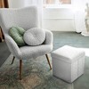 Sorbus 15 Inch Teddy Fabric Foldable Storage Ottoman - Multipurpose Cozy Ottoman, Stool for Living Room, Bedroom, Dorm, and more - 2 of 4