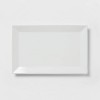 16" x 10" Porcelain Rectangular Rimmed Serving Platter White - Threshold™ - image 3 of 3