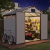 EROMMY Resin Outdoor Storage Shed With Floor - 3 of 4