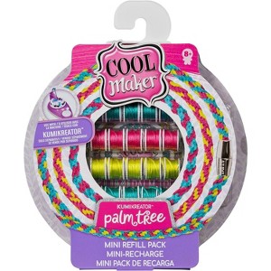 Cool Maker KumiKreator Palm Tree Mini Fashion Pack Refill, 32 Spools, Make 4 Bracelets, DIY Friendship Bracelet Kit for Kids Ages 8 and Up - 1 of 2