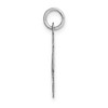 Black Bow Jewelry 14k White Gold, Ella Collection Medium Fancy Script Initial L Pendant - 2 of 4