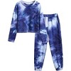 Arshiner Girls 2 Piece Outfits Kids Tie Dye Sweatsuits Set Long Sleeve Shirt and Pants Set Size - 2 of 4