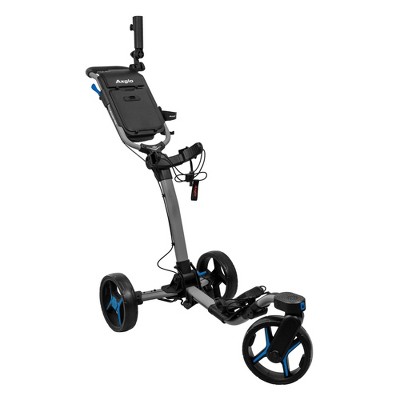 Axglo V3 Golf Push Cart - 3-Wheel - Foldable & Superior Maneuverability