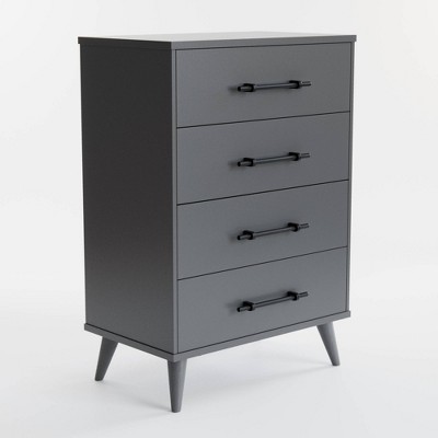 Emery 4 Drawer Dresser Gray - Brookside Home