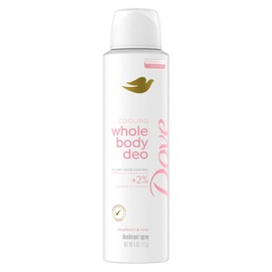 Dove Beauty Whole Body Aluminum Free Deodorant Spray - Raspberry & Rose Cooling - 4oz - 1 of 4