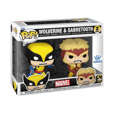 Funko Pop! Wolverine & Sabretooth Exclusive Vinyl Figure