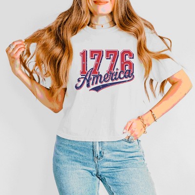 Simply Sage Market 1776 America Retro Boxy Crop Top