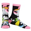 The Powerpuff Girls Socks Women's Blossom Buttercup Bubbles 3-Pack Adult Mid Rise Crew Socks Multicolored - 2 of 4