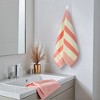 REGALWOVEN Bathroom Soft Absorbent Striped Pattern Cotton Decorative Hand Towel 15" x 35" - 2 of 4