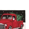 C&F Home 2' x 3' Farmhouse Decor Red Pickup Truck in Winter Forest Setting Hooked Acrylic Indoor Accent Rug for Living Room Dining Room Floormat - 3 of 4