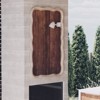 JIONJOY Curved Wood Accent Mirror - Farmhouse French Country Decor, Textured Rectangle Wall Mirror - 3 of 4
