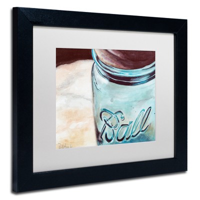 Trademark Fine Art -Jennifer Redstreake 'Ball Jar' Matted Framed Art