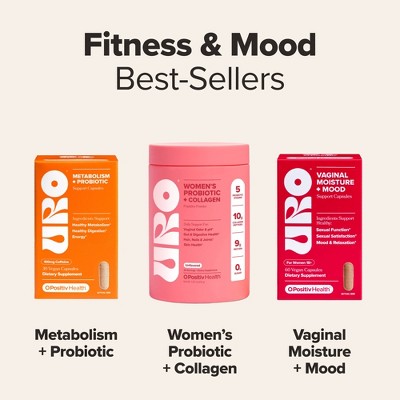 O Positiv URO Women’s Probiotic + Collagen Peptides Powder for Vaginal, Skin & Gut Health - 7.47oz