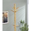 Ore International 71.5" Swivel Coat Rack Natural Wood: 5 Hooks, Easy Adult Assembly, Wood Frame, 19" Depth - 3 of 3