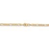 Black Bow Jewelry 3mm 10k Yellow Gold Solid Diamond Cut Figaro Chain Necklace - 4 of 4