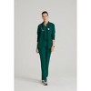 Barco One Women's Venture 4-Pocket Banded Collar Zip Up Warm-Up Scrub Jacket - 2 of 4