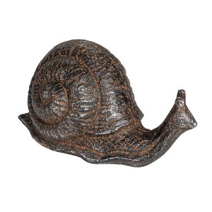 Storied Home Cast Metal Snail Accent Décor, Rust - 1 of 4