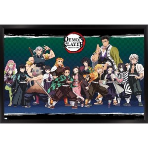 Trends International Demon Slayer - Lineup Framed Wall Poster Prints - 1 of 4