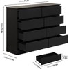 8 Drawer Double Dresser for Bedroom, Wooden Chest of Drawers, Modern Storage Cabinet for Living Room - 2 of 4
