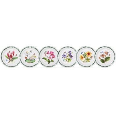 Botanic Garden 4 Piece Ceramic Coaster with Holder (Assorted Motifs)