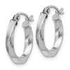 Black Bow Jewelry 2.5mm Sterling Silver, Twisted Round Hoop Earrings, 17mm (5/8 In) - 2 of 4