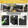 Karl Home Black Detachable 80 Qt. Outdoor Rolling Cooler Cart - 2 of 4