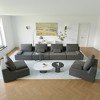 125'' Modular Convertible Compressed U-Shaped Sectional Sofas with Foam-Filled Deep Seats, Free Combination, Available in 3 Colors - 3 of 4