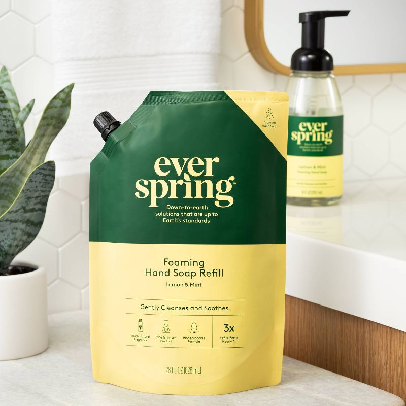 Foam Hand Soap Refill - Lemon &#38; Mint - Everspring&#8482; 28 fl oz, 3 of 6
