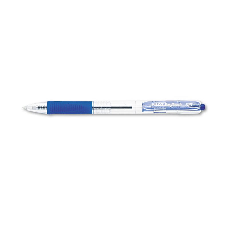 Pilot EasyTouch Retractable Ball Point Pen Blue Ink .7mm Dozen 32211, 1 of 3