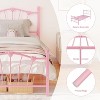 Acekool Kids Metal Bed Frame with Heart Shaped Headboard & Footboard, 11.5" Underbed Storage, Platform Bed, Pink, Twin Size - 3 of 4