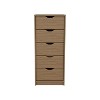 NicBex Minimalist Tall Narrow 5-Drawer Dresser Cabinet without Handle,Wooden Chest of Drawers for Bedroom,Living Room,Hallway - 4 of 4