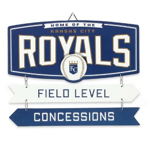 MLB Kansas City Royals Baseball Field Metal Panel - 1 of 4