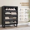 Jojoka 4 Dresser for Bedroom,Freestanding Vertical Drawer Cabinet with Storage for Living Room - 4 of 4