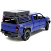 2024 Toyota Tacoma TRD Off-Road Edition Pickup Truck Blue Metallic with Bed Camper 1/24 Diecast Model Car - 3 of 4