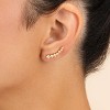 SHINE by Sterling Forever Graduated CZ Crawler Earrings - 2 of 2