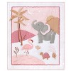 The Peanutshell Organic Cotton Crib Bedding Set for Baby Girls, Safari Oasis, 4 Pieces - image 4 of 4