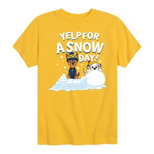 Boys' - Paw Patrol - Yelp For Snow Day Short Sleeve Graphic T-Shirt - 1 of 4