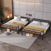 TIRAMISUBEST Metal Bunk Bed with Ladder and Guardrail, Industrial Detachable Bunkbeds with Safety Guard Rails for Teens - 4 of 4