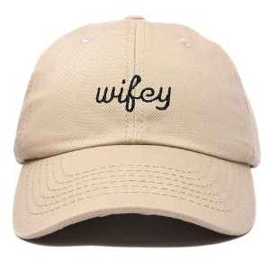 Dalix Wifey Embroidered Cotton Husband Baseball Cap Adjustable Dad Hat Womens - 1 of 4