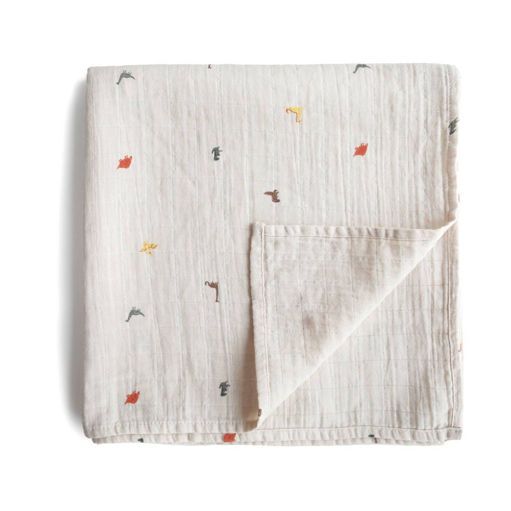 Photos - Children's Bed Linen Mushie Muslin Swaddle Blanket Organic Cotton - Dinosaurs