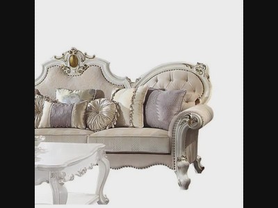 110'' Vintage Cherry Oak Faux Leather Tufted Sofa