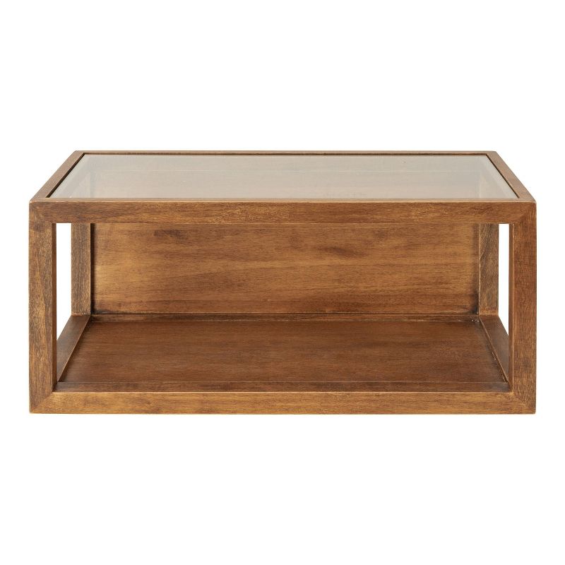 18&#34; x 8&#34; Wessler Decorative Wood Box Shelf Rustic Brown - Kate &#38; Laurel All Things Decor, 4 of 11