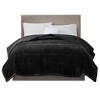 NicBex 90x90 Inch Reversible Smart Temperature Down Alternative Blanket,Plush Throw Blanket for Bed Sofa,Black - 2 of 4